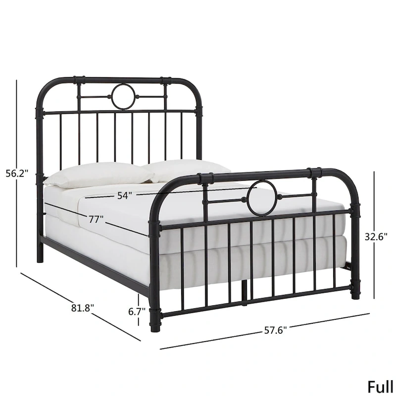 Kendal Black Metal Bed by iNSPIRE Q Classic