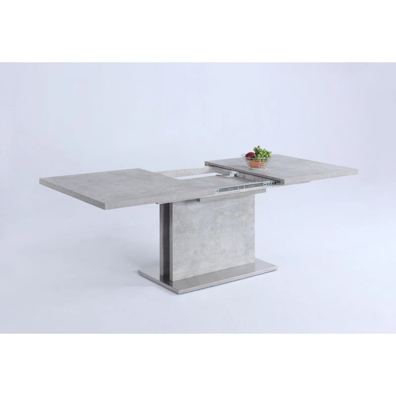 Somette Kalie Grey Extendable Laminate Dining Table