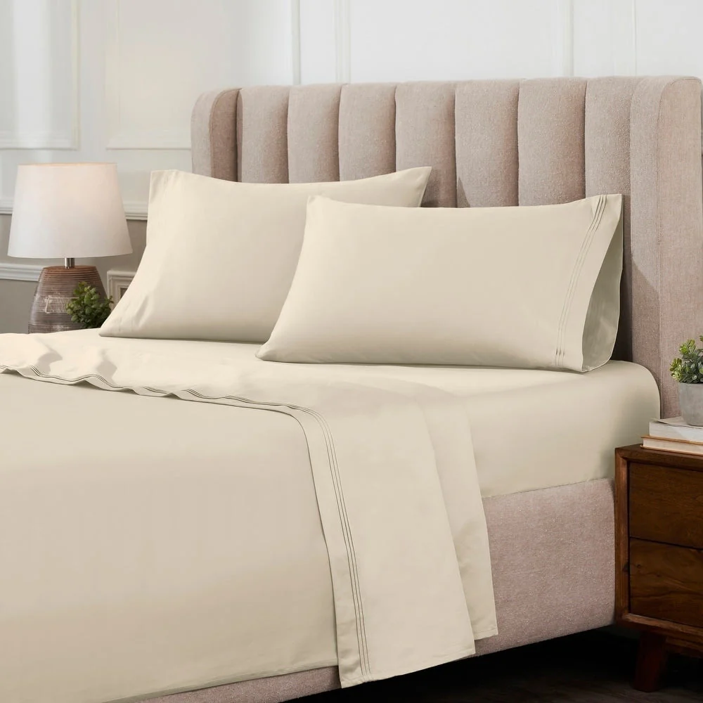 Superior Egyptian Cotton 1000 Thread Count Deep Pocket Solid Sheet Set