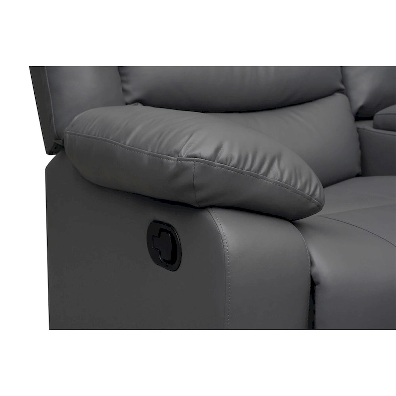 106 Manual Reclining Modular Sectional Couch with 1 Console & 2 Cup Holders, Living Room/Office