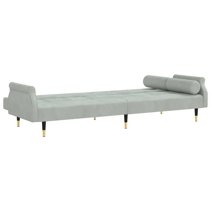 Velvet Sofa Bed Loveseat with Cushions – 85 x 35 x 27.6