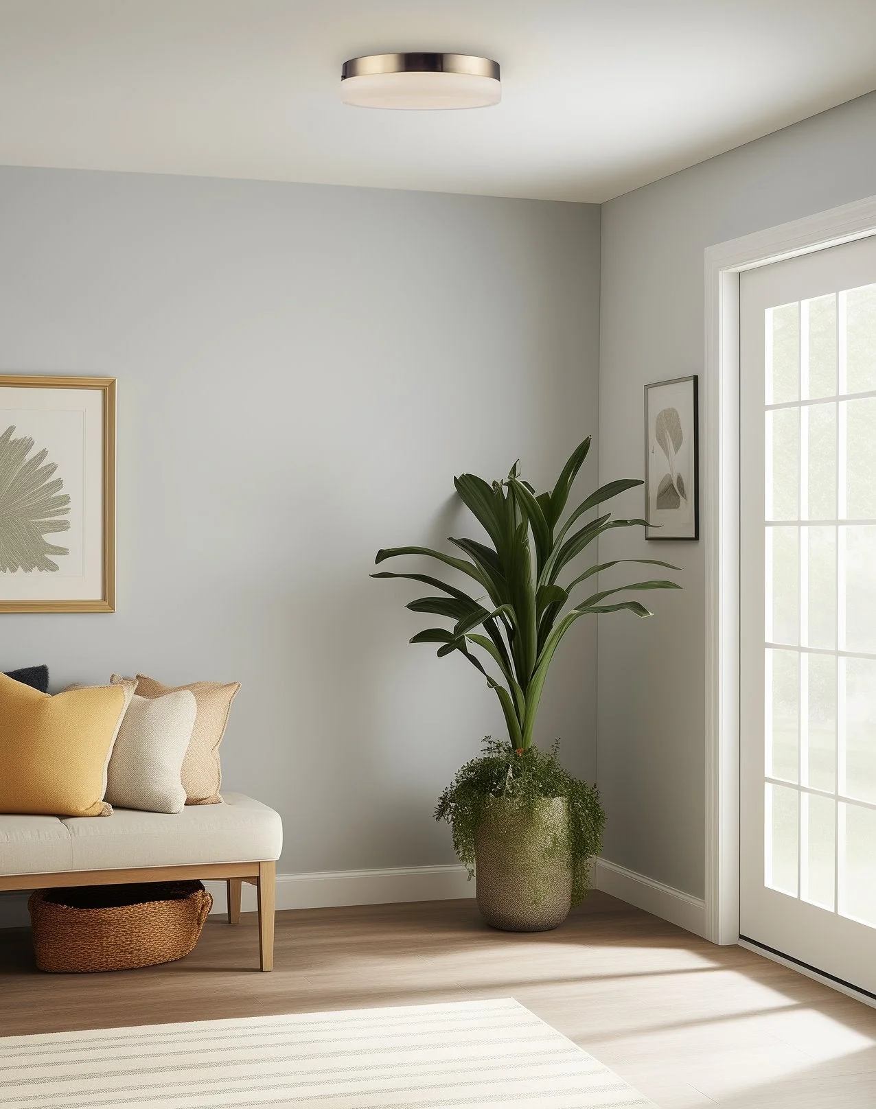 Luna 11 Modern Integrated 25W LED (250W eq.) Flush Mount Ceiling Light