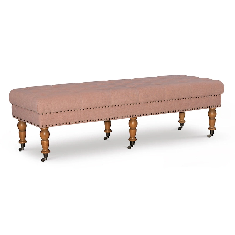 Copper Grove Pereislav 62-inch Tufted Pink Bench