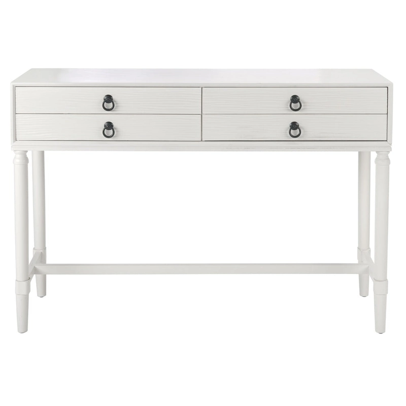 SAFAVIEH Beaulah 4-Drawer Console Table - 42 W x 13 L x 29.5 H - 42Wx13Dx30H