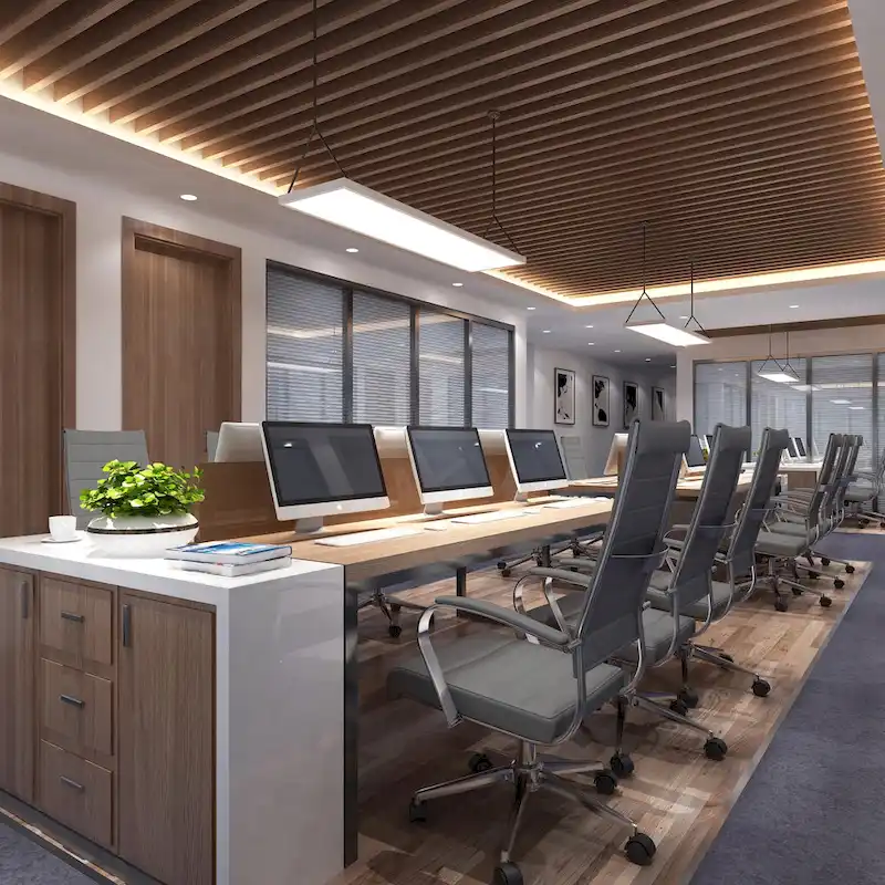 Modern High Back Office Chair Ribbed PU Leather Manager Tilt Conference Room Computer Desk Boss Task Executive Boss