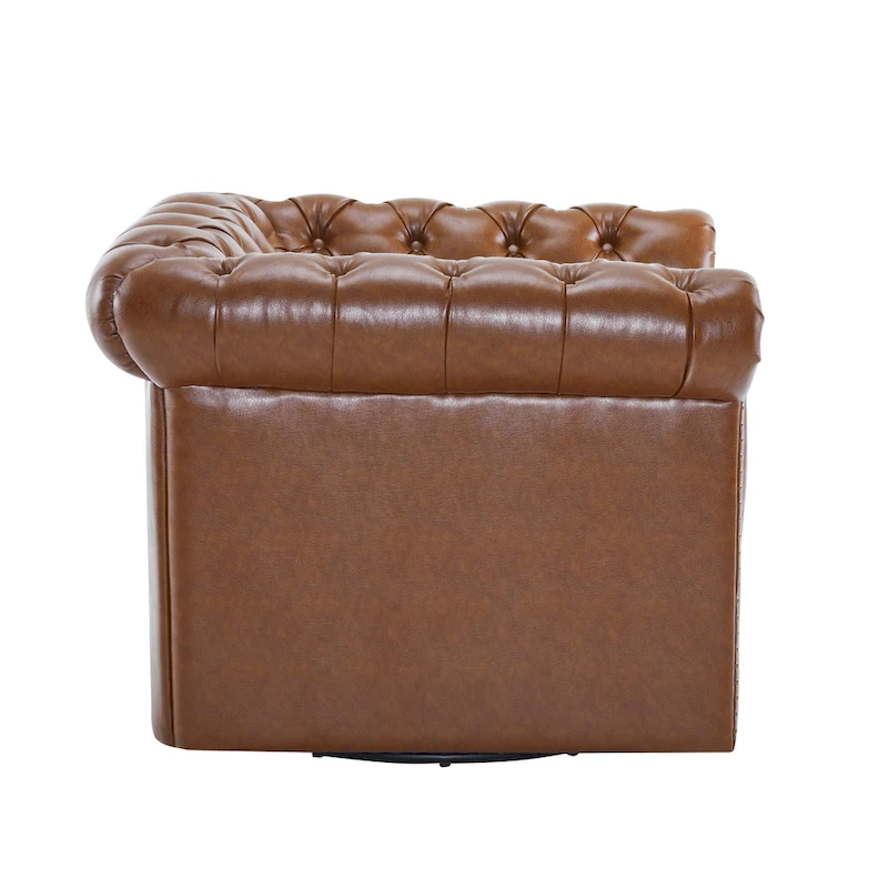 Wiers Chesterfield Swivel Tufted Club Chair by Christopher Knight Home