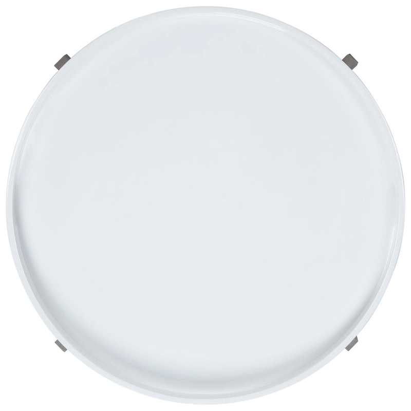 SAFAVIEH Sharron White/ Grey Lacquer End Table - 0 - 32 x 32 x 18 - 32Wx32Dx18H