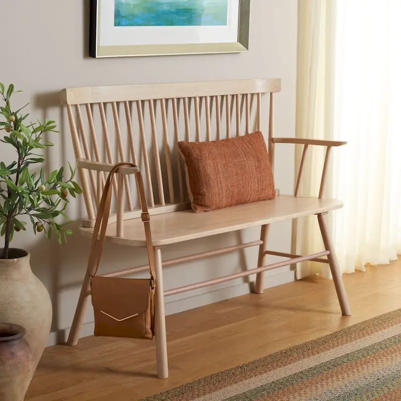 SAFAVIEH Gracija Spindleback Settee - 48 x 22.4 x 36 - 48W x 22D x 36H