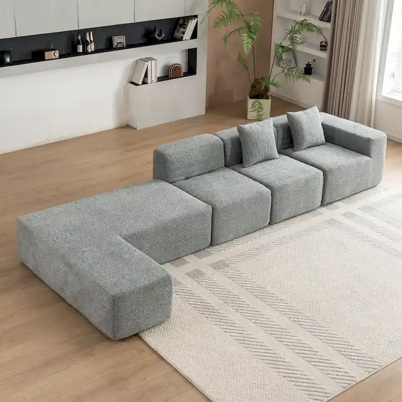 Sectional Sofa Full-compressed Sofa Couch Free-combined Sofa