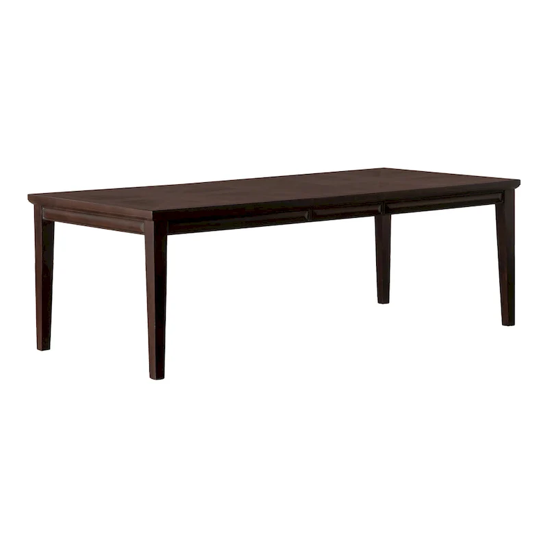 Modern 90-Inch Wood Extendable Dining Table with 18-Inch Leaf