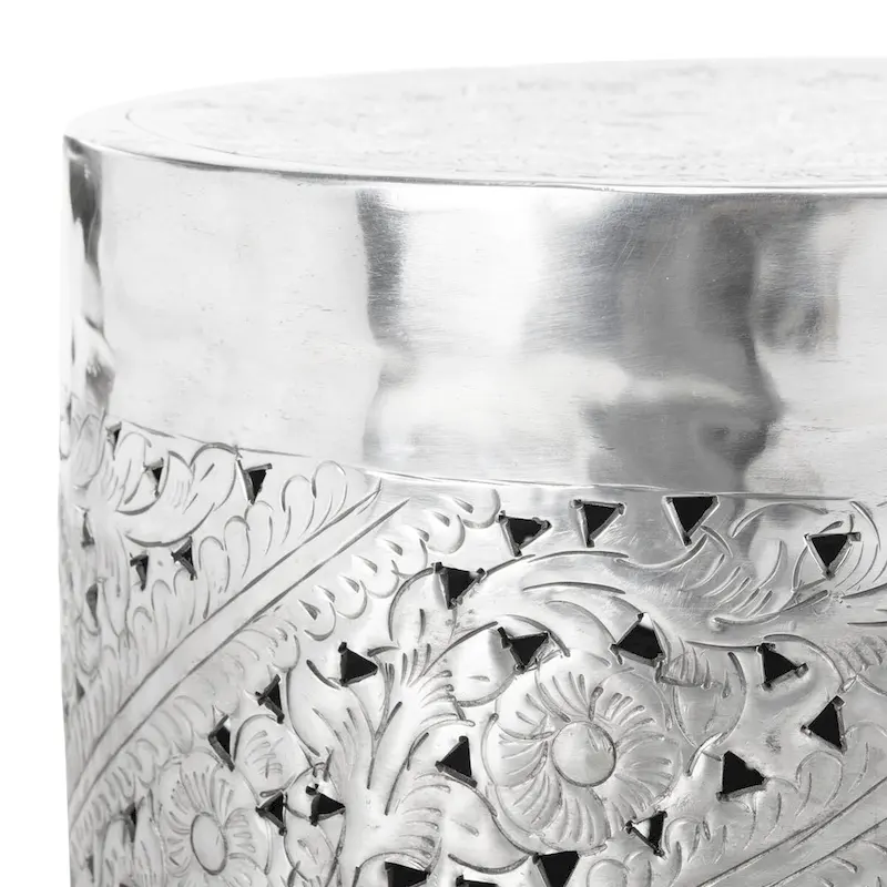 SAFAVIEH Dianna End Table - Silver - 15 x 15 x 19 - 15Wx15Dx19H