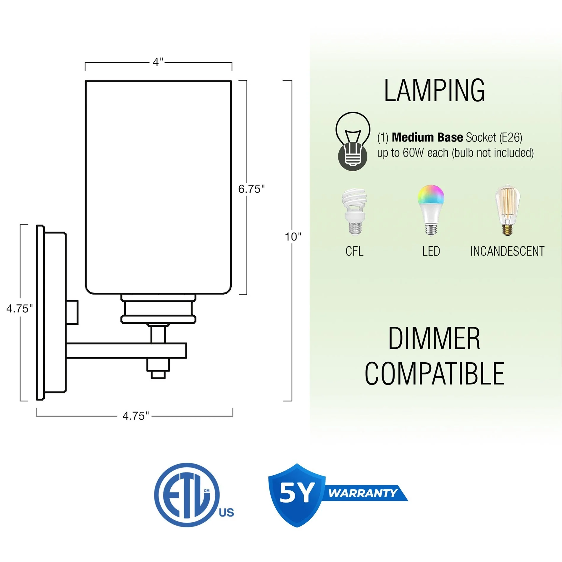 Phoebe 10 Modern Vanity / Bathroom Wall Sconce