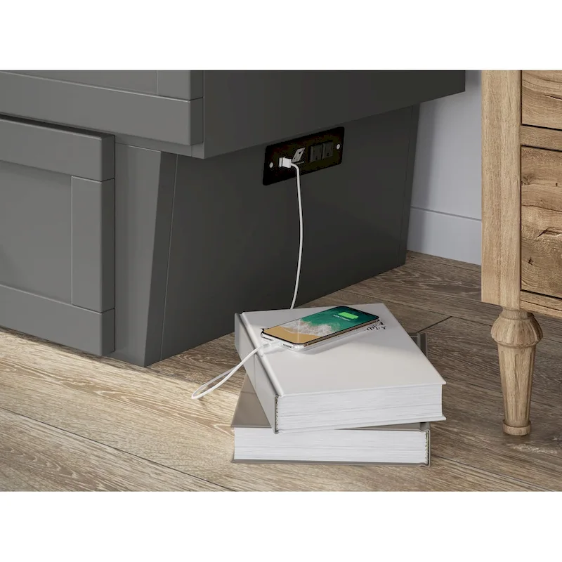 Queen Murphy Bed Chest with Mattress