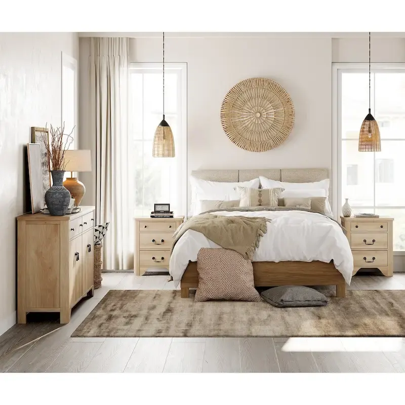 WAMPAT Farmhouse 3PCS Bedroom Set, 59