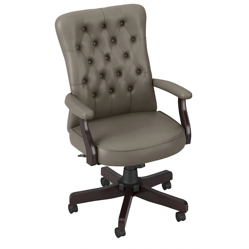 Salinas High Back Tufted Office Chair with Arms by Bush Furniture