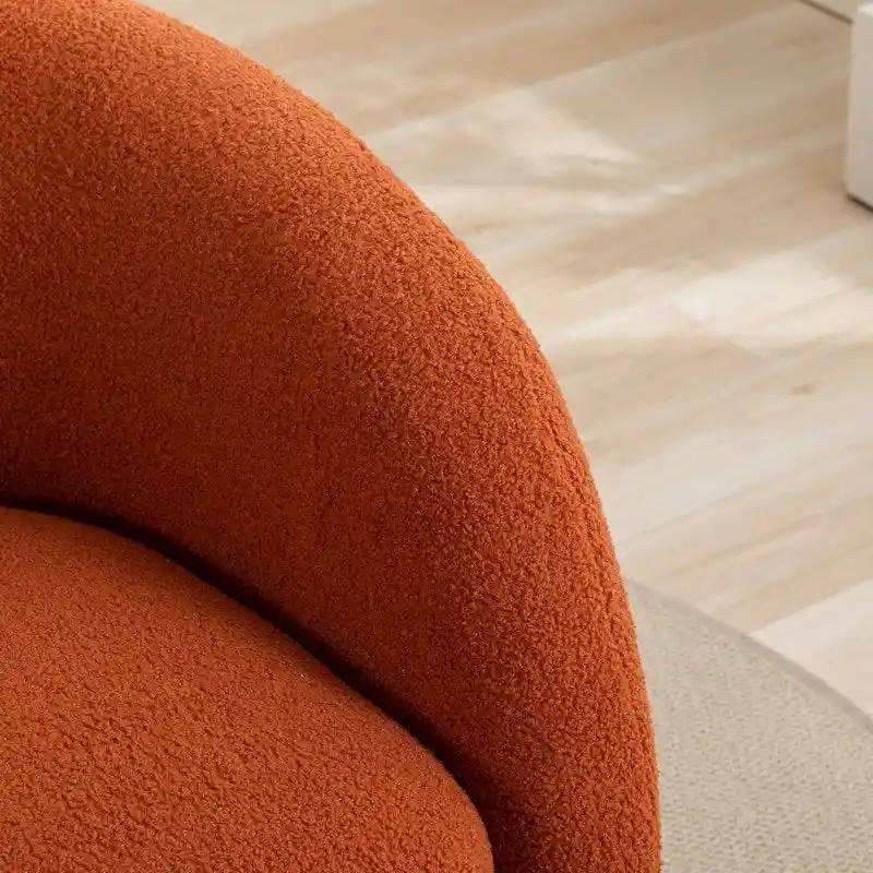 SEYNAR Modern Glam Upholstered 360 Degree Swivel Accent Armchair Set of 2