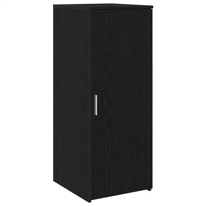 vidaXL Reception Desk Black Oak 70.9x19.7x40.7 Engineered Wood