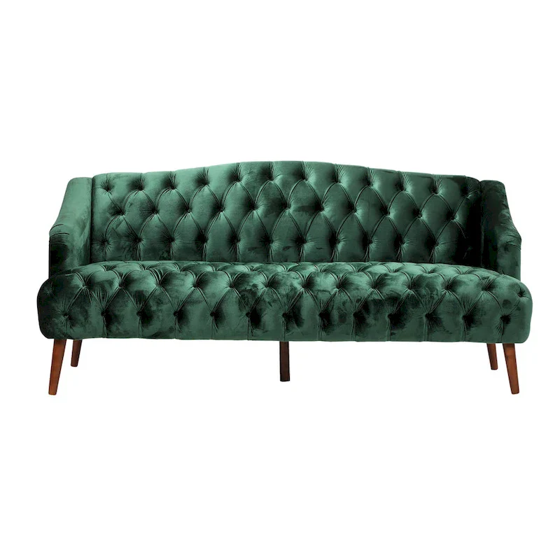 Adelia Modern Glam Tufted Velvet Sofa by Christopher Knight Home