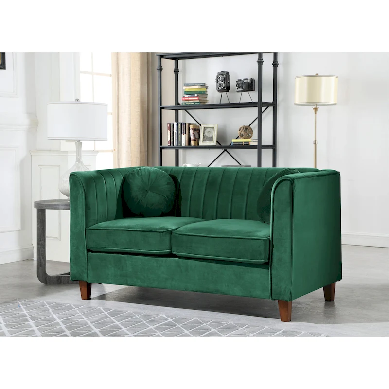 Boton Chesterfield Loveseat