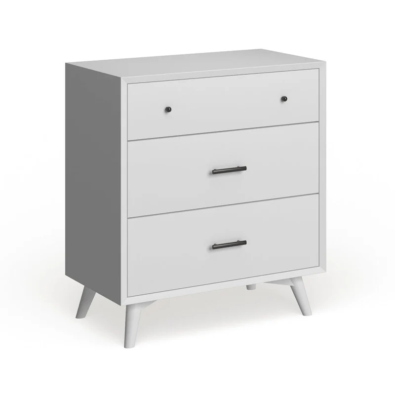 Mid-century Wood 3-drawer Small Chest