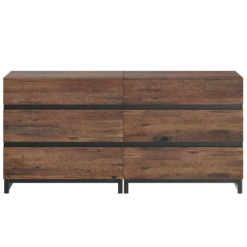2 in 1 Modern Sideboard with 6 Drawers