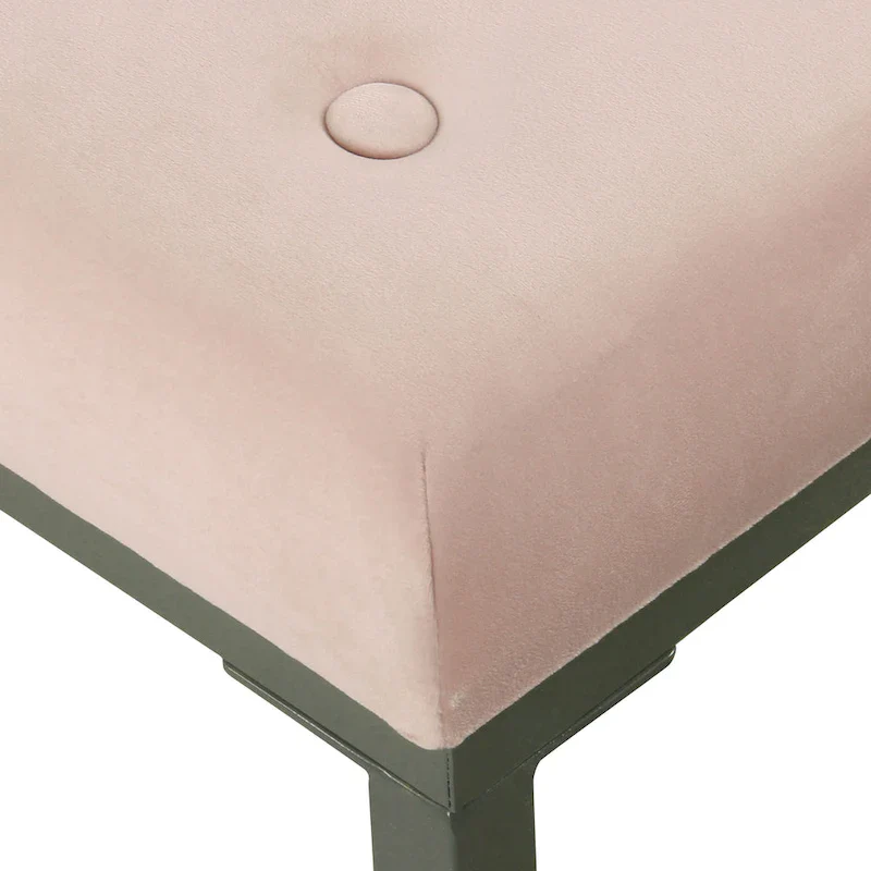 Velvet Tufted Footstool