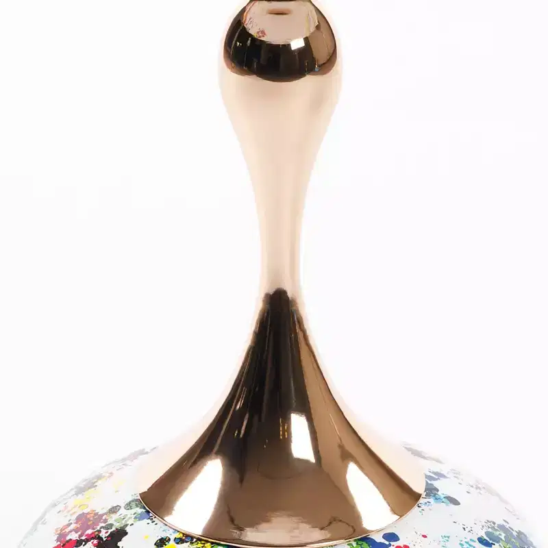 21.2 H Elegance Mermaid Tail Metal Pedestal End Table