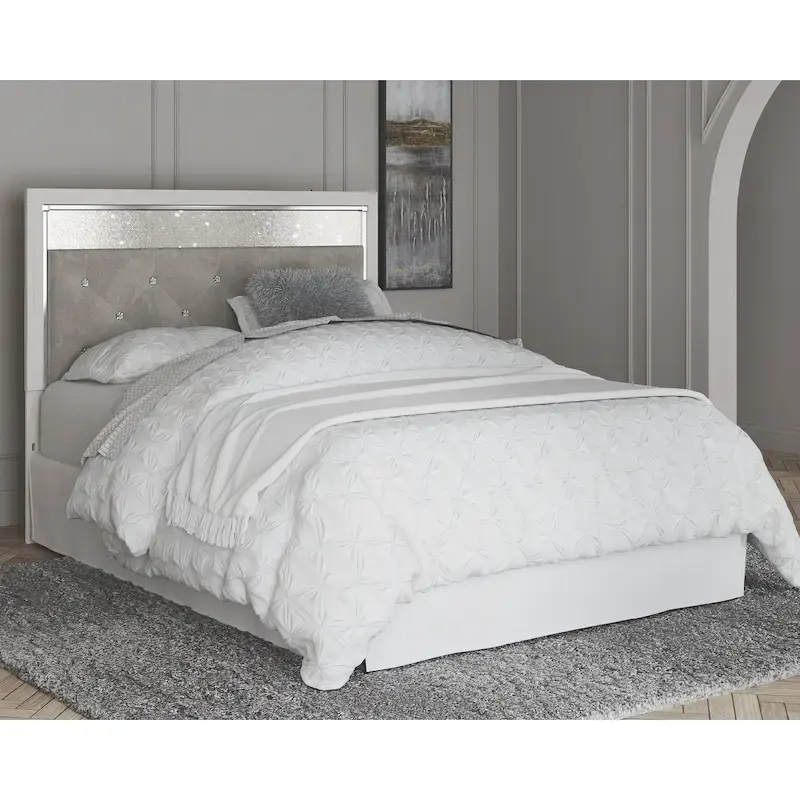 Signature Design by Ashley Altyra White Upholstered Panel Headboard