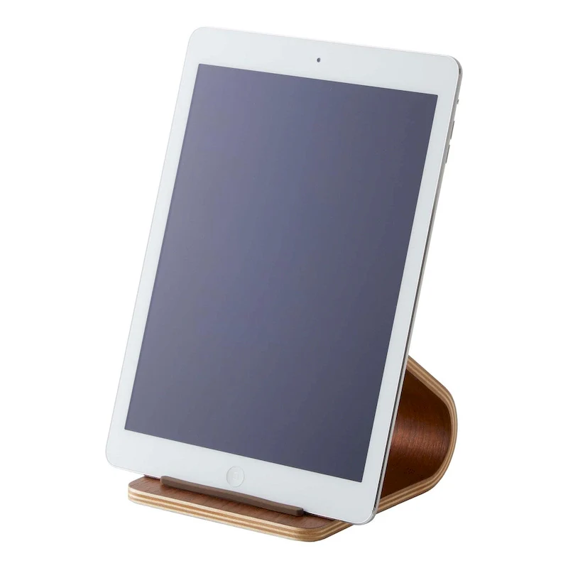 Tablet Stand, Wood - L 5.51 x W 4.72 x H 4.53 inches