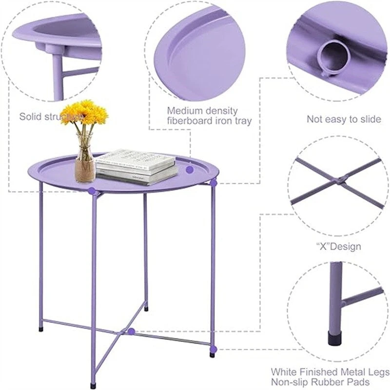 Tray Metal Side Table