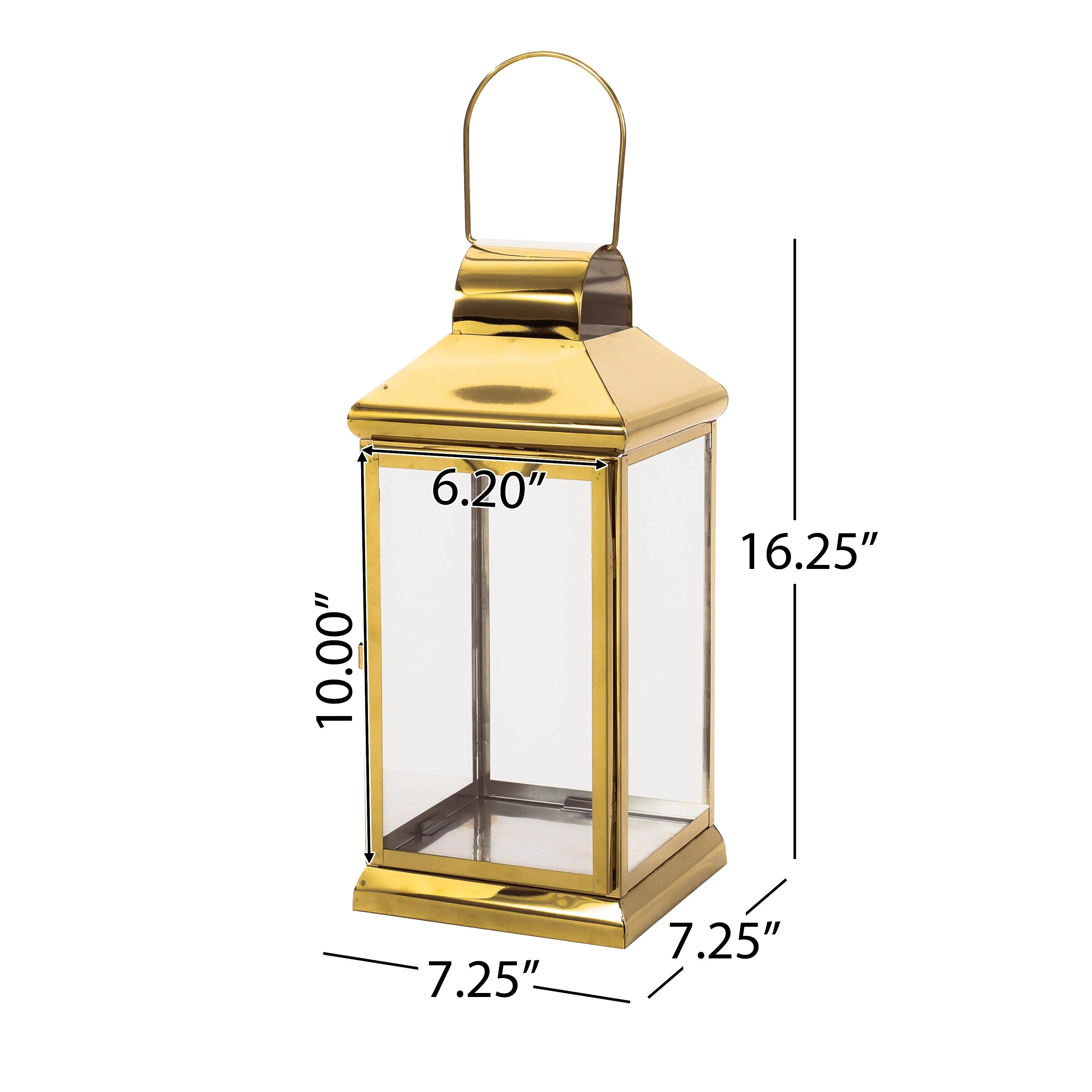 Tilson 16 Modern Stainless Steel Lantern