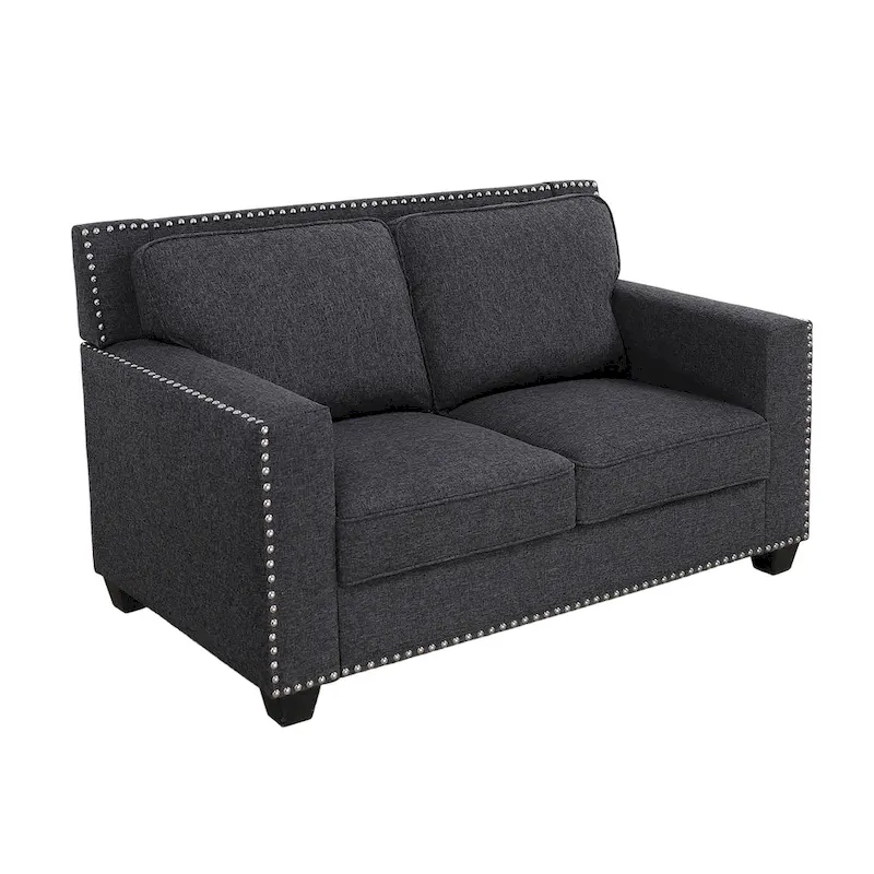 Gliden Modern Linen Fabric Sofa with Solid Wood Frame