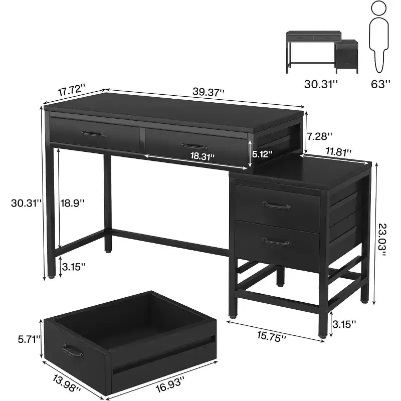 Tribesigns 51.18 Office Desk
