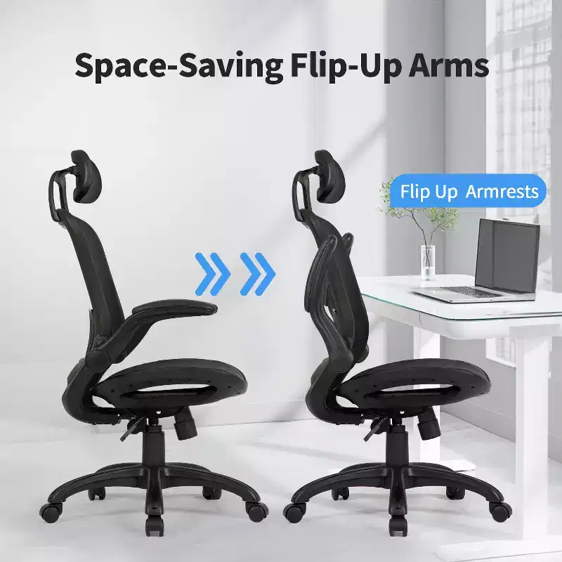 FDW Office Chair High Back Swivel Mesh Desk Chair with Adjustable Height