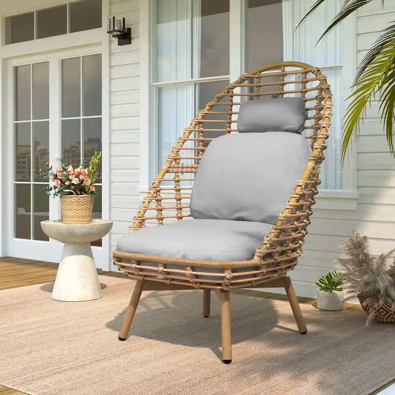 Christopher Knight Home - Mendoza Outdoor PE Rattan Lounge Chair