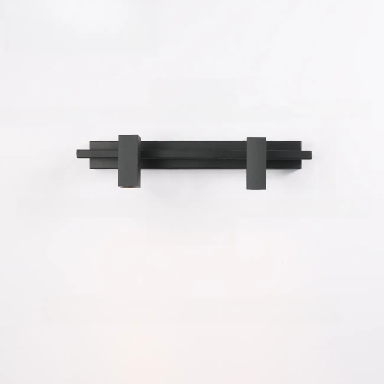 3-Light Rectangle Adjustable Black Vanity Lights