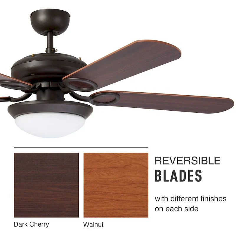 CO-Z 52  5-Blade Reversible Ceiling Fan with LED Light and Remote
