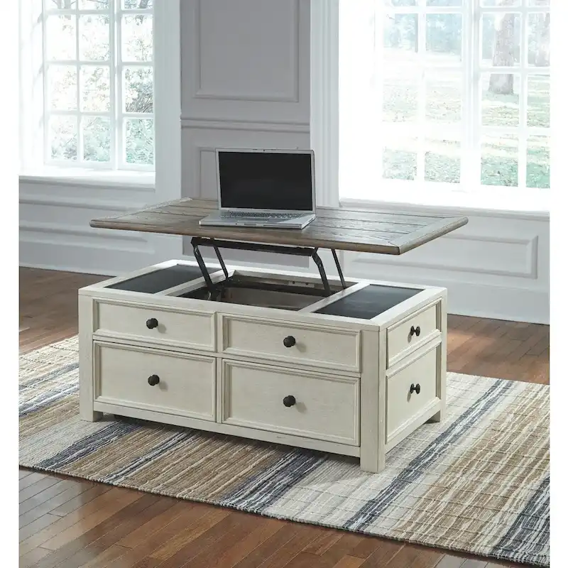 Bolanburg Two-Tone Coffee Table with Lift Top