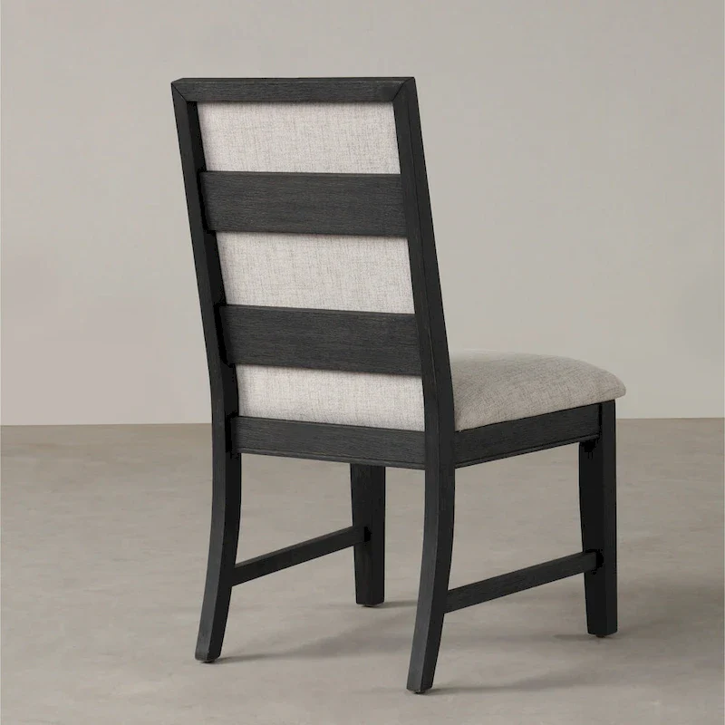 Roundhill Furniture Gates 5-Piece Round Dining Set, Light Gray