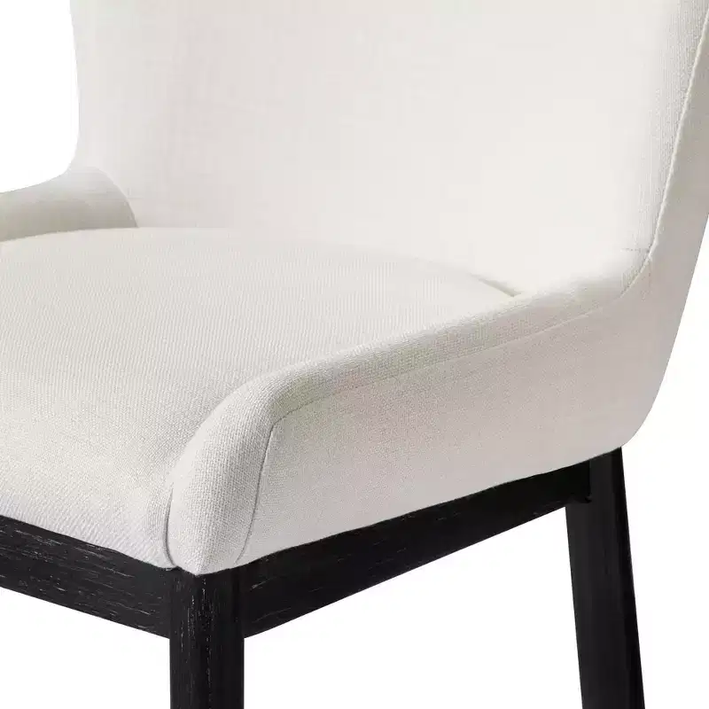 Upholstered High Back Bar Stool, Gray Fabric, 1-Person