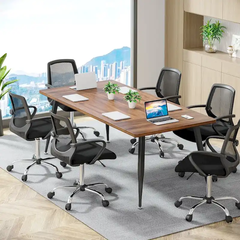 6FT Large Modern Conference Table for Meeting Room - N/A