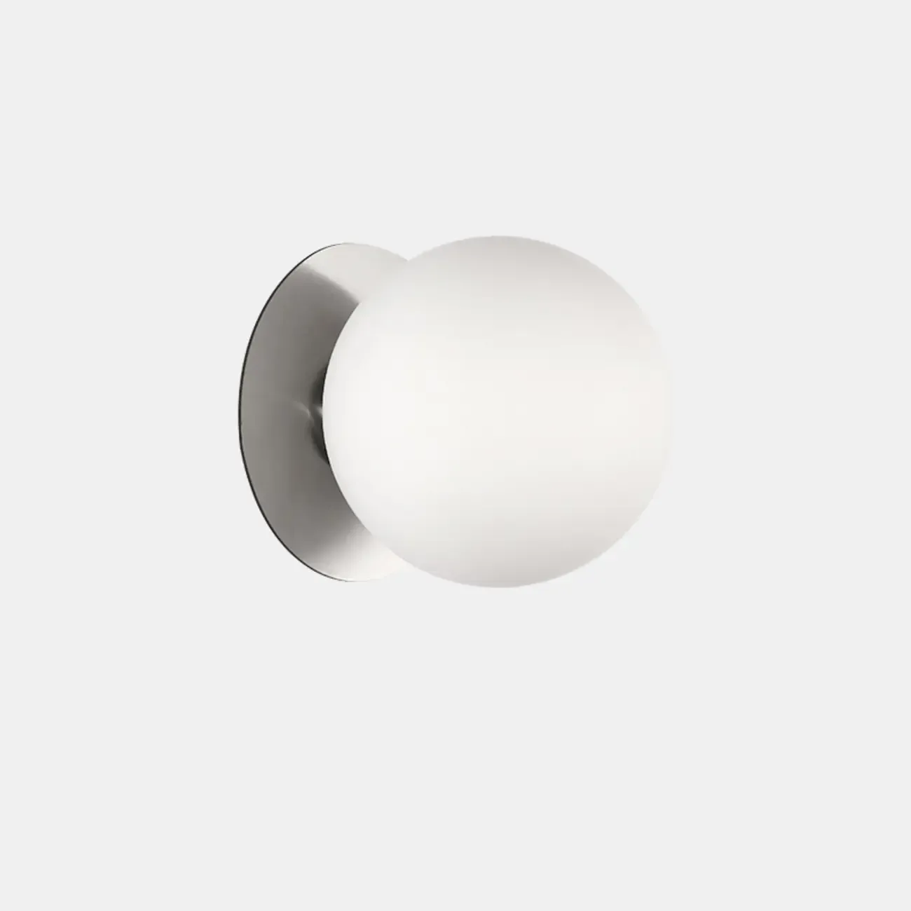 Modern Frosted Glass White Globe Round Wall Sconce