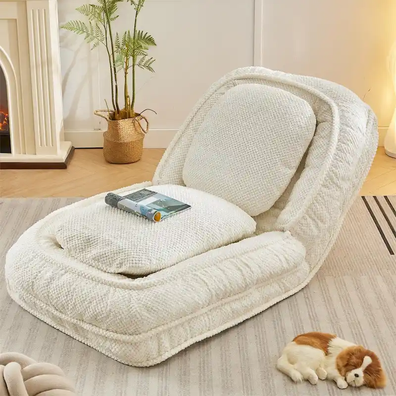 Lazy Sofa Couch,5 Adjustable Position,Sit,Sleep,Fold,Suit to Put in Bedroom, Living Room