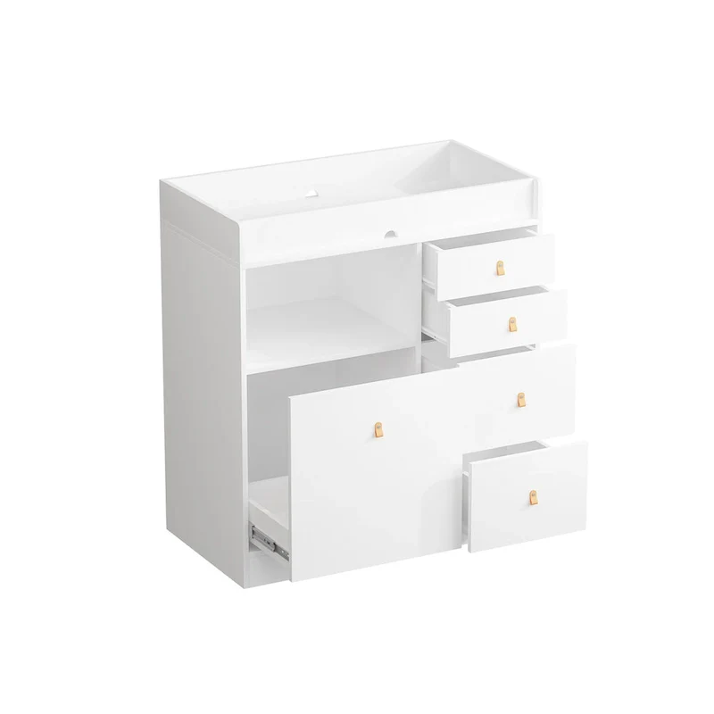 Modern Wooden Changing Dresser - Durable Construction, Baby Dresser