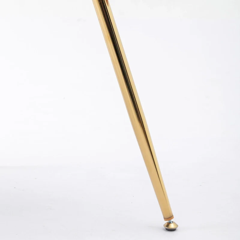 Luxury modern velvet armchair bedroom vanity stool.