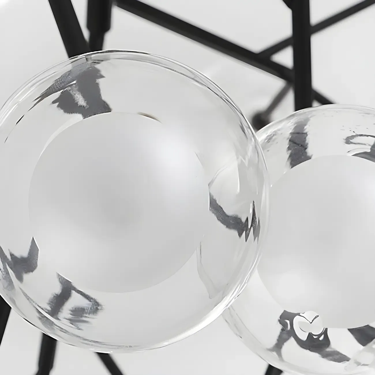 Adjustable Modern Globe Glass Sputnik Chandelier