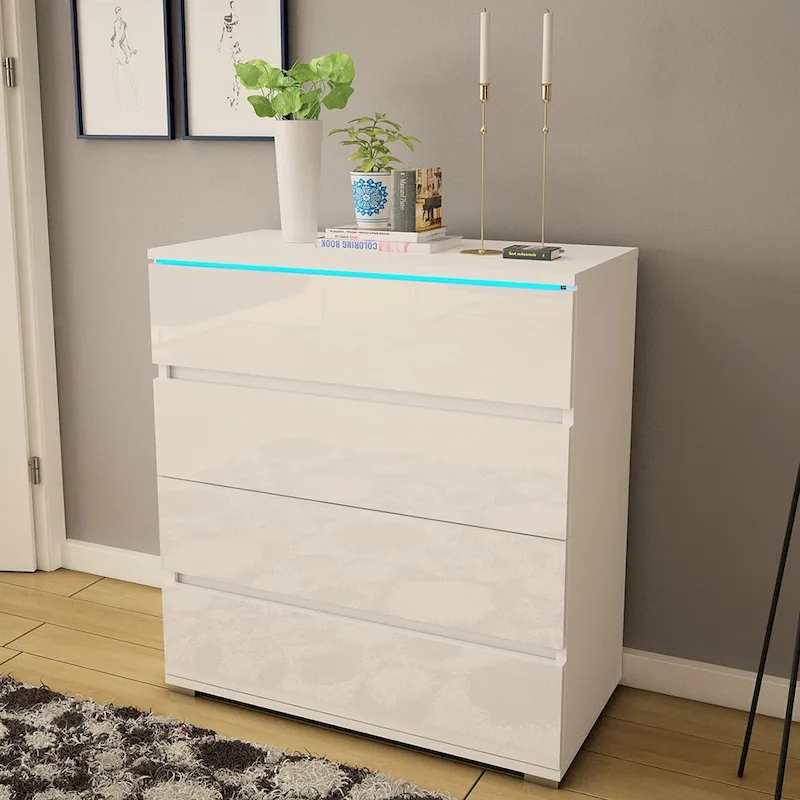 Strick & Bolton Cyrena Glossy Modern Dresser