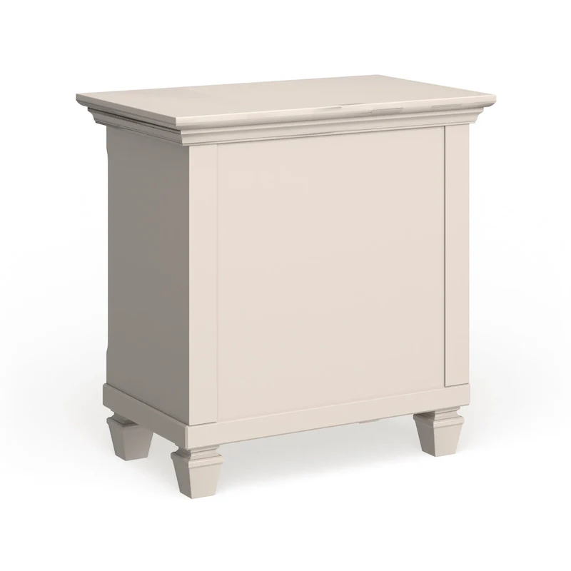 Gregory White Pine Wood 3-drawer Nightstand