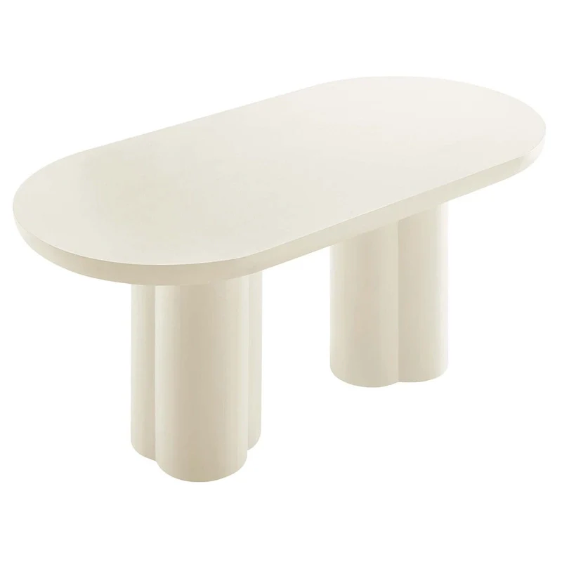 Caspian 72 Oval Concrete Dining Table