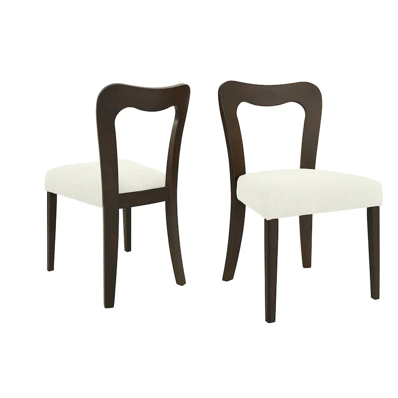 Christopher Knight Home - Ethan Modern Upholstered Dining Chair Set of 2 with Open-Back Design